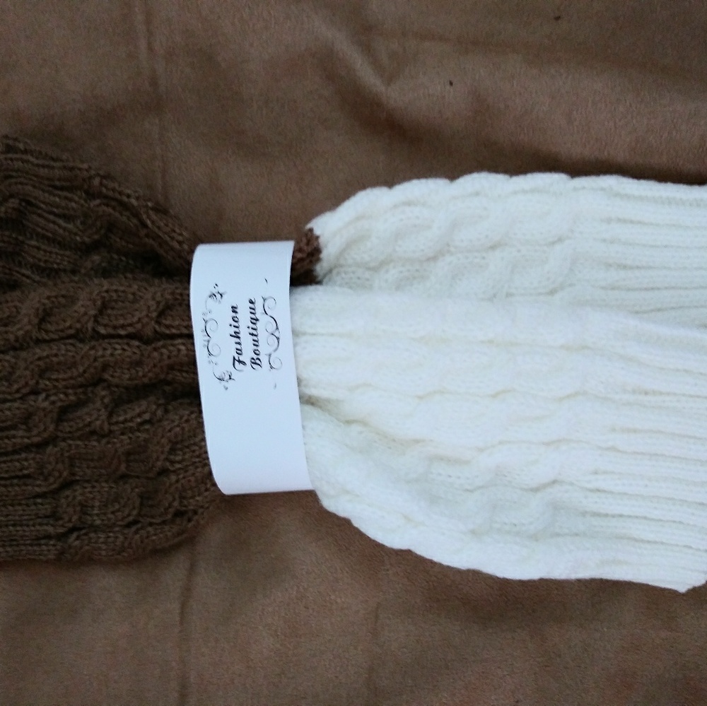 Pair of Knit 12 inch long Boot Toppers
